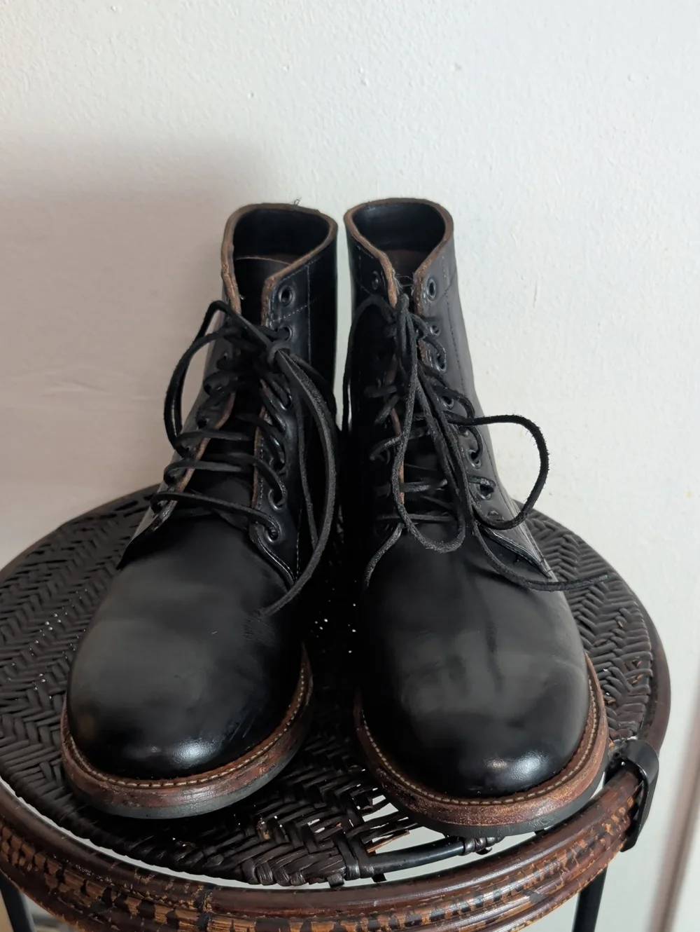 Oak Street Bootmakers Dainite Trench Boot Black Men Size US 10.5 D